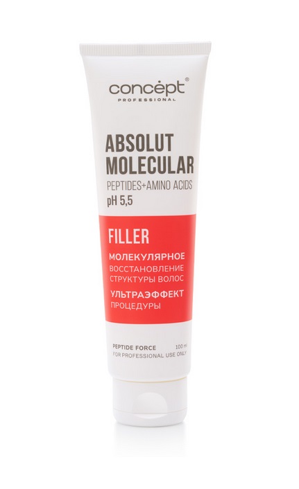 Филлер для волос молекулярный восстанавливающий PEPTIDE FORCE, 100 мл