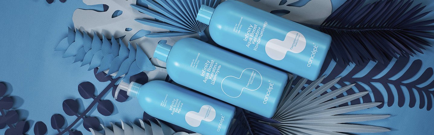Шампунь для увлажнения волосInfinity Aqua Boost Shampoo Keratin+