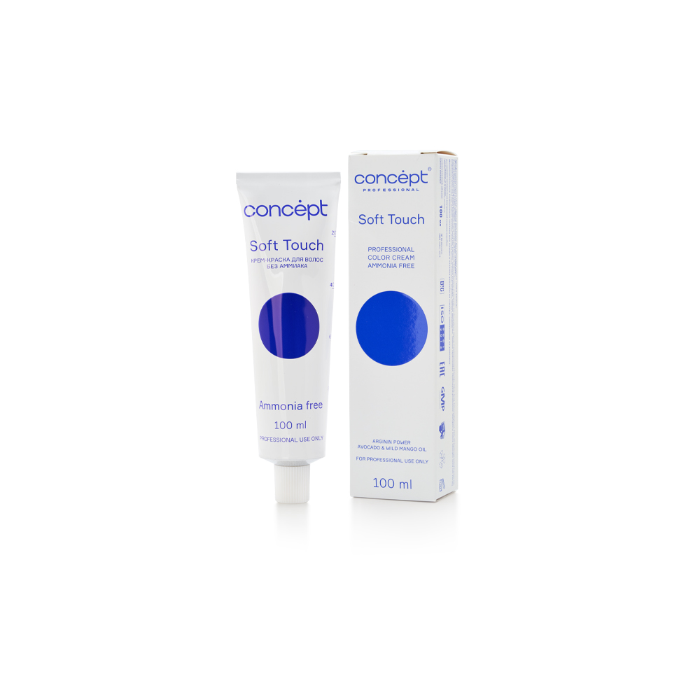 ПРОФЕССИОНАЛЬНЫЙ КРЕМ-КРАСИТЕЛЬ ДЛЯ ВОЛОС БЕЗ АММИАКА SOFT TOUCH