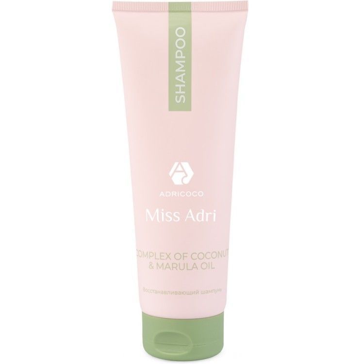 Восстанавливающий шампунь для волос ADRICOCO Miss Adri Complex of coconut & marula oil, 250 мл
