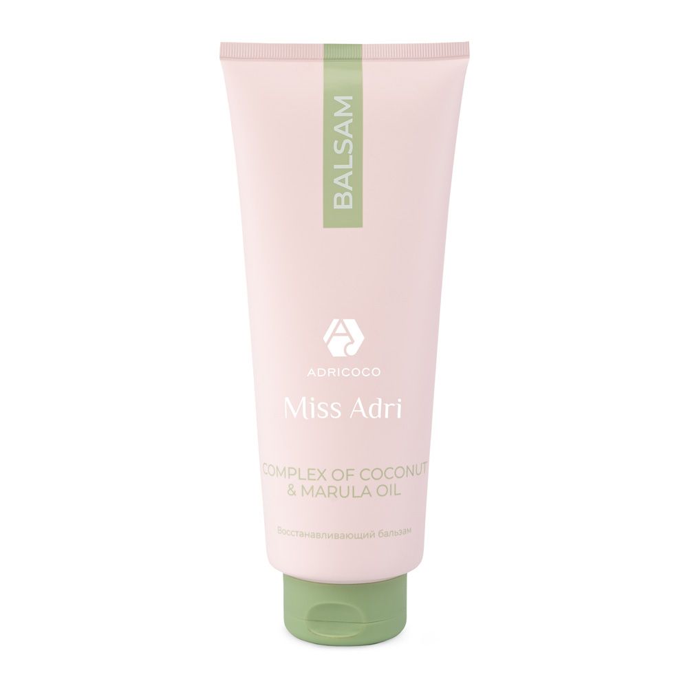 Восстанавливающий бальзам для волос ADRICOCO Miss Adri Complex of coconut & marula oil, 400 мл