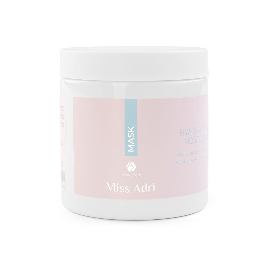 Увлажняющая маска для волос с гиалуроновой кислотой ADRICOCO Miss Adri Hyaluronic moisture, 500 мл